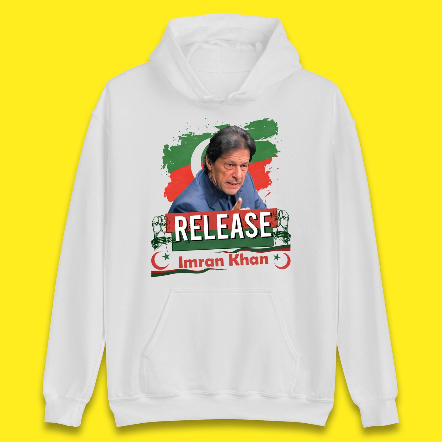 Release Imran Khan Prisoner No 804 Nation Stand With Imran Khan Pakistan Behind You Skipper Unisex Hoodie