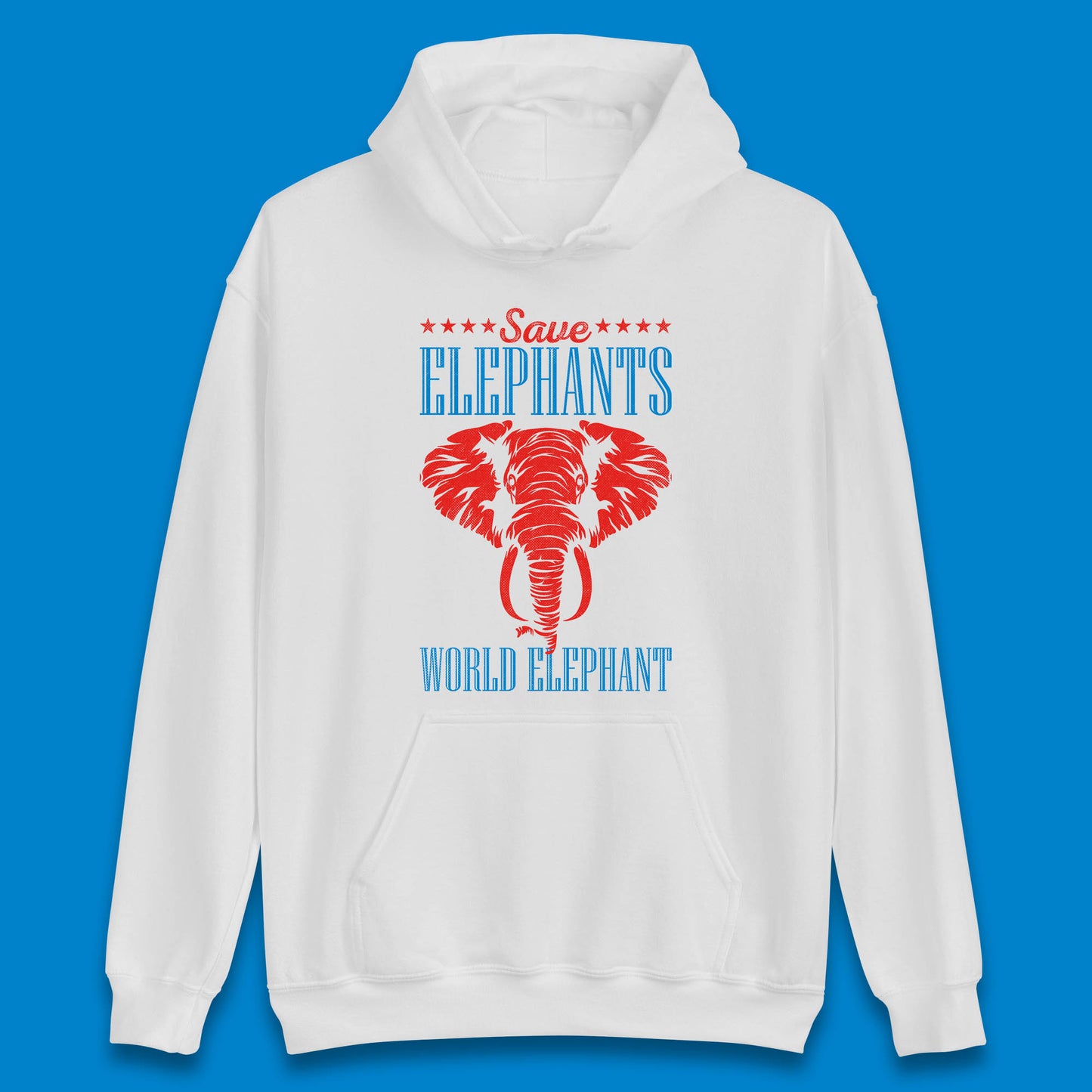Save The Elephants World Elephant Day Zoo Animal Wildlife Unisex Hoodie