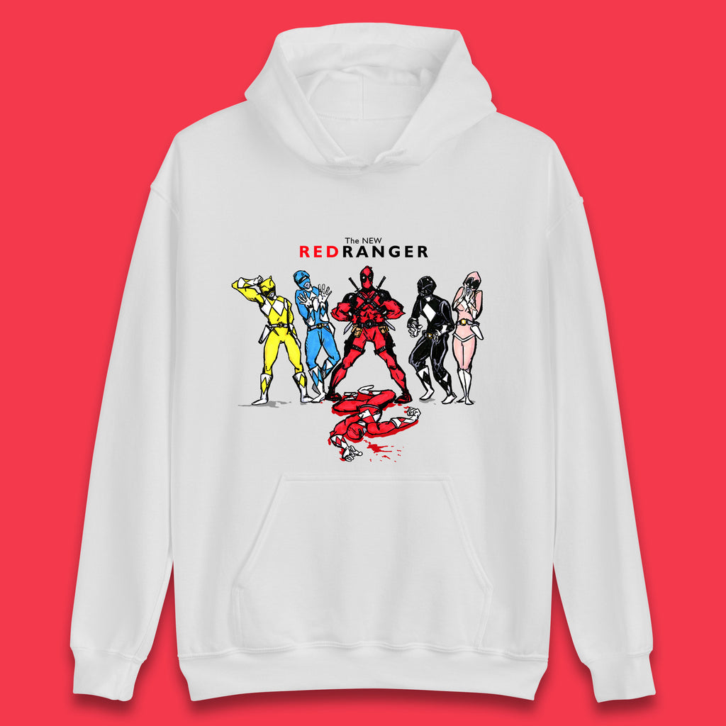 The New Red Ranger Deadpool (Marvel Comics) Vs Red Ranger (Power Rangers) Superhero Unisex Hoodie