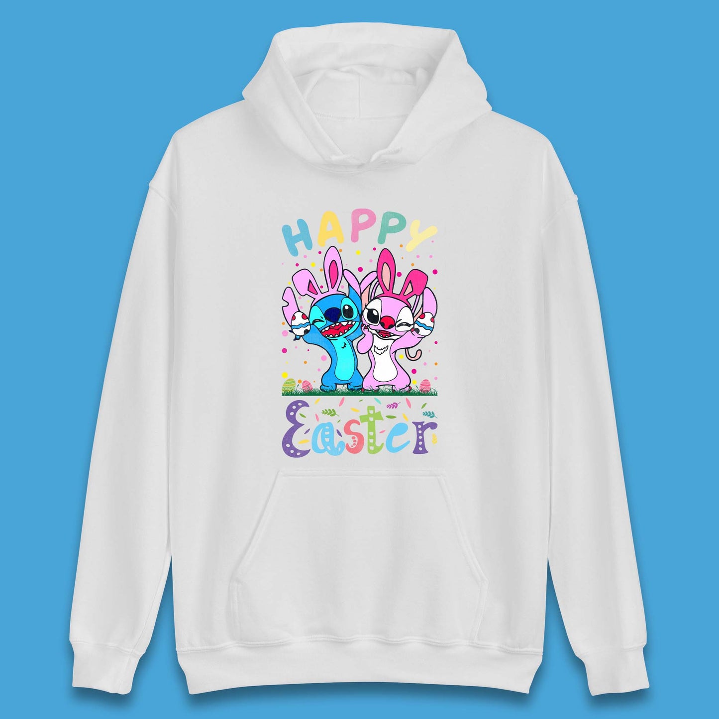 Happy Easter Stitch Unisex Hoodie