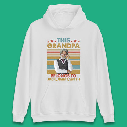 Personalised This Grandpa Belongs To Unisex Hoodie