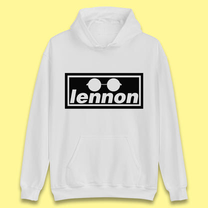 Lennon British Beatles Band John Lennon Singer Songwriter Musician Lennon Glasses Unisex Hoodie