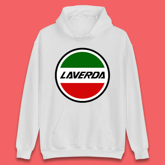 Laverda Motorcycle Vintage Logo Italian Motorcycle A Passion For Excellence Unisex Hoodie