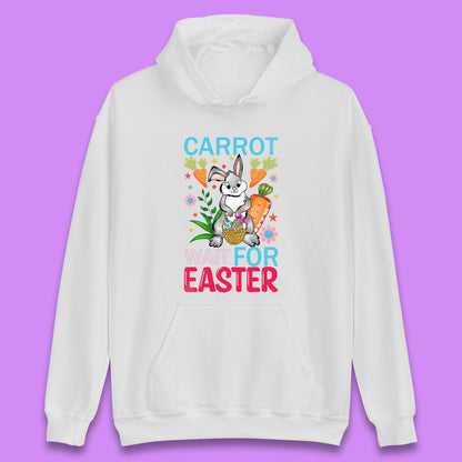 Carrot Wait For Easter Unisex Hoodie