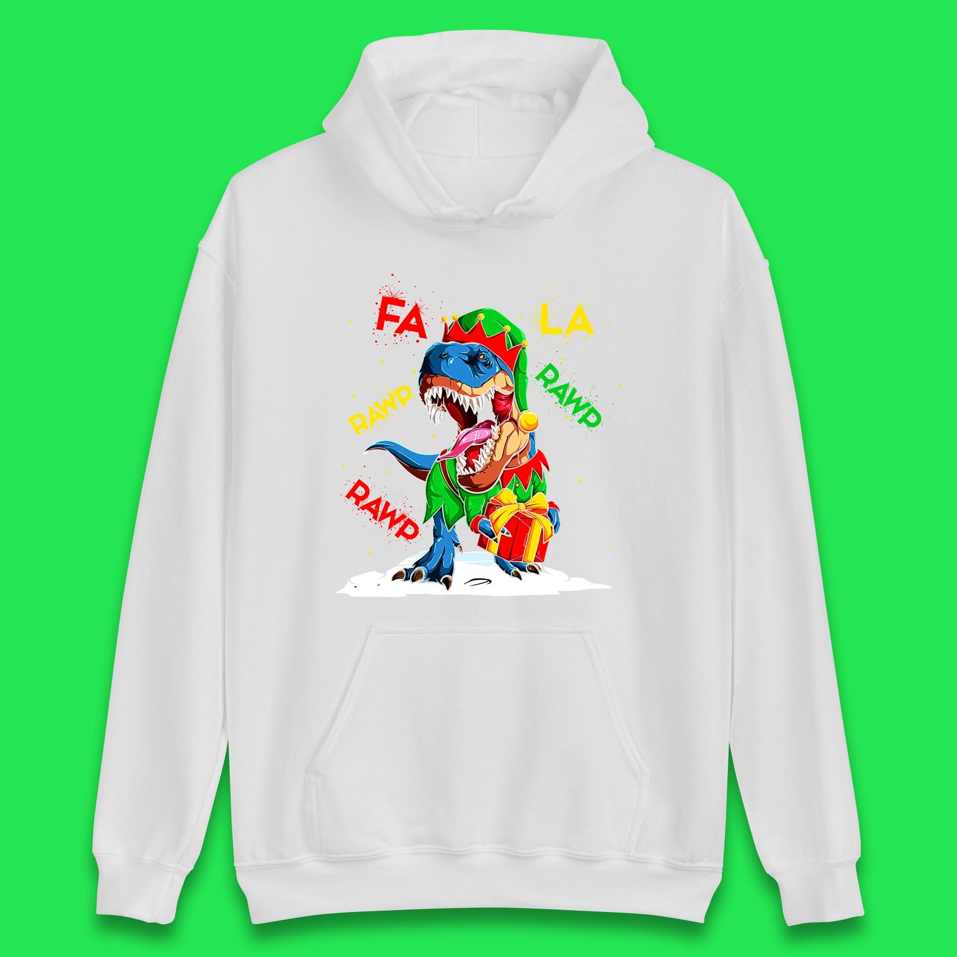 christmas dinosaur hoodie