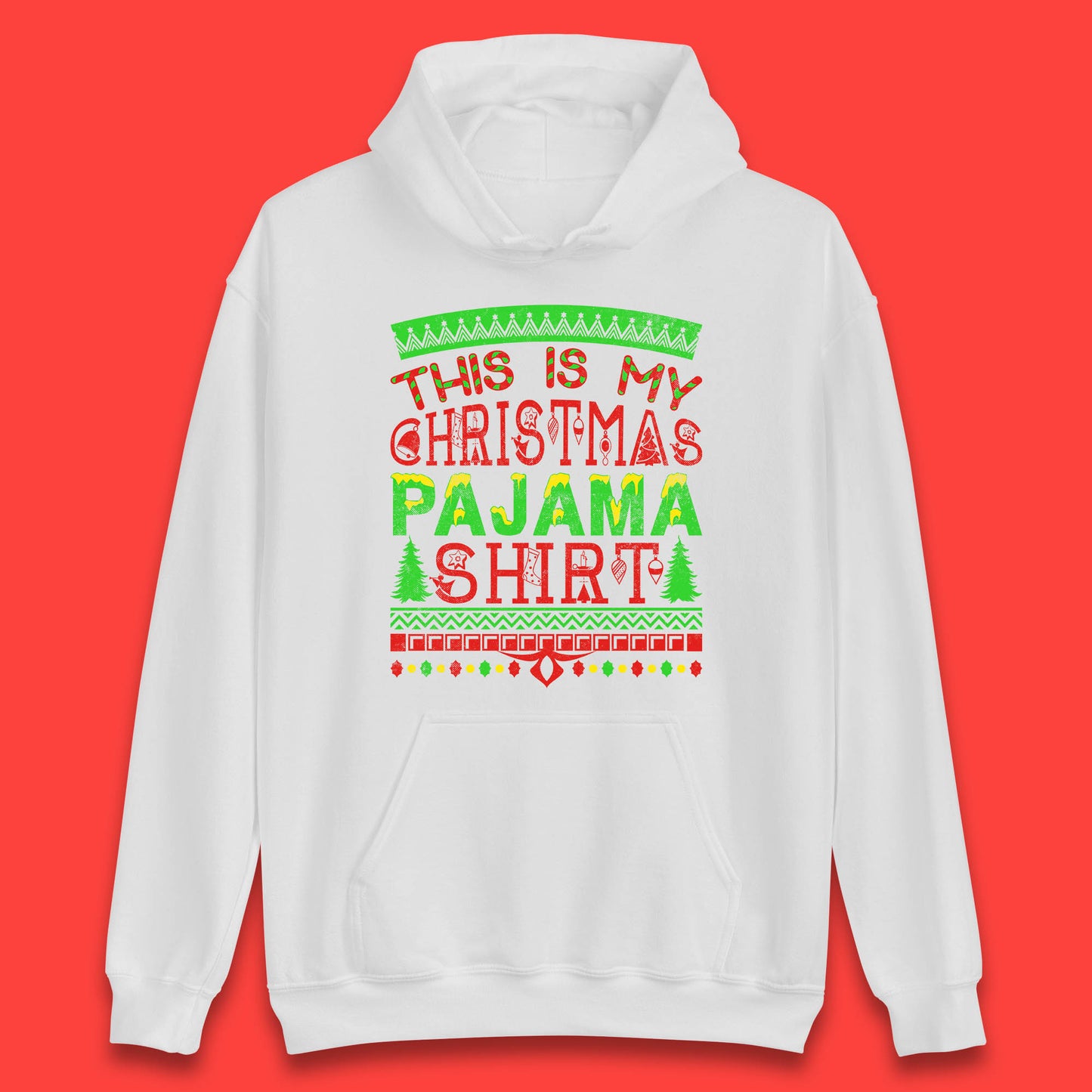 this is my christmas pajama shirt hoodie