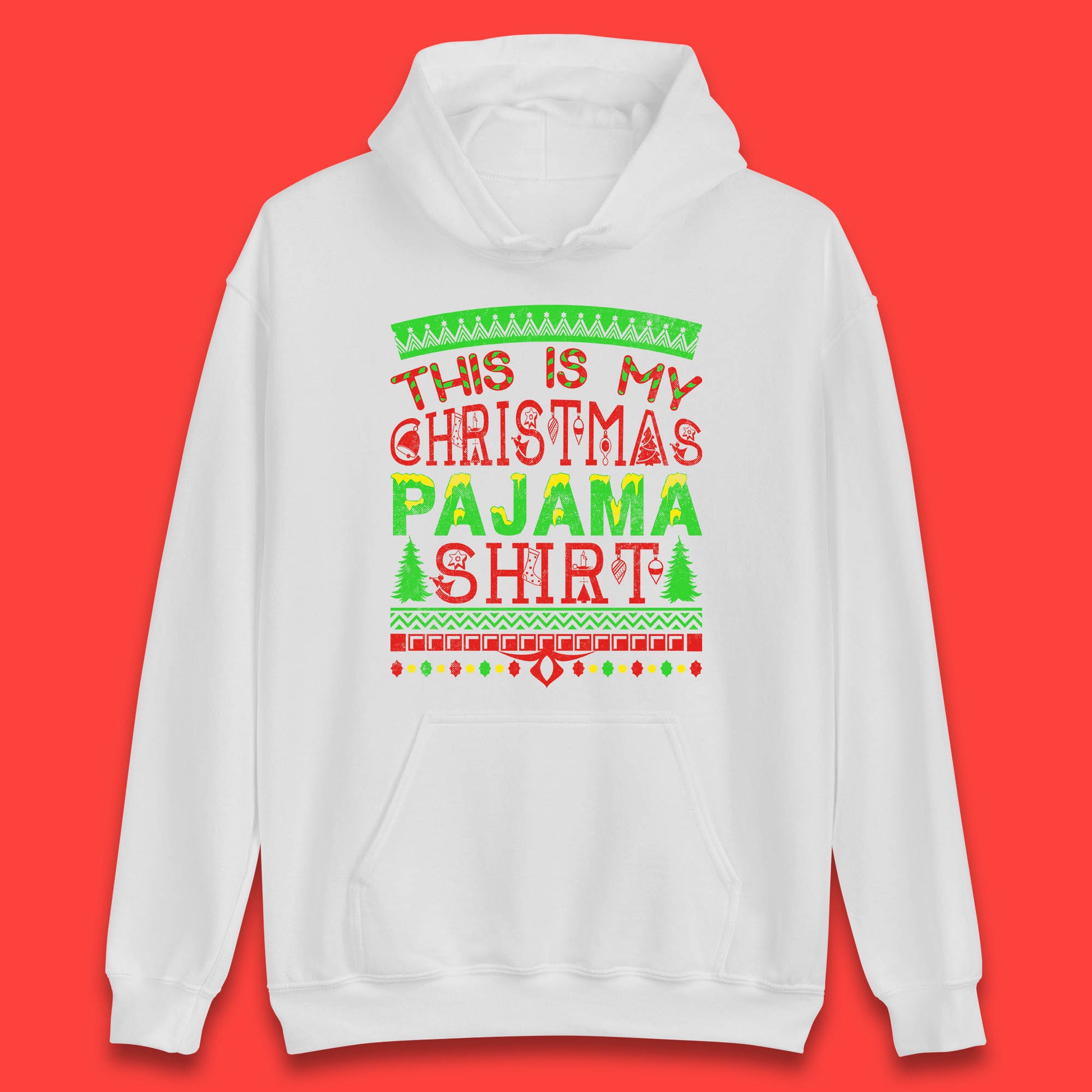 this is my christmas pajama shirt hoodie