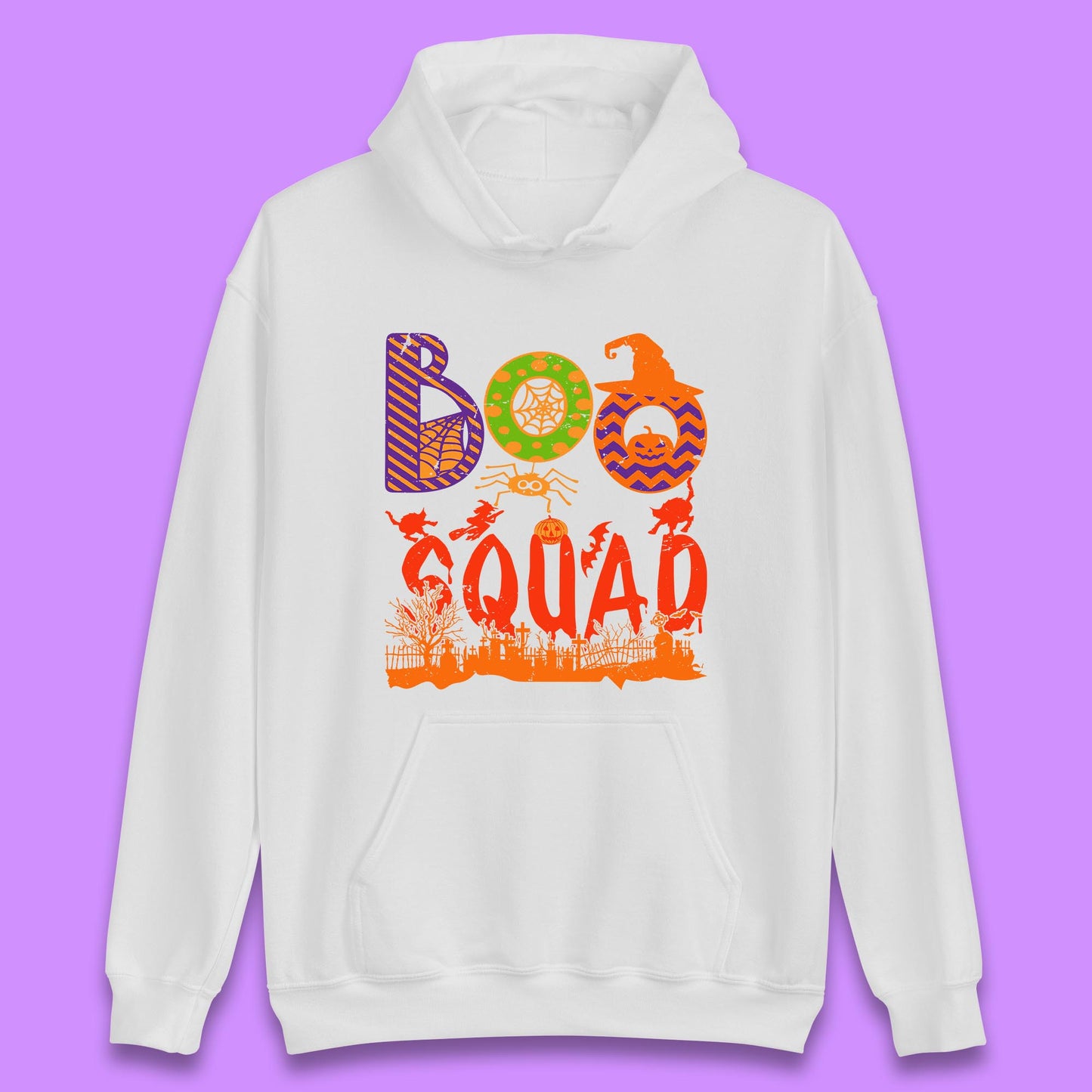 Boo Squad Halloween Matching Costume Horror Boo Crew Unisex Hoodie