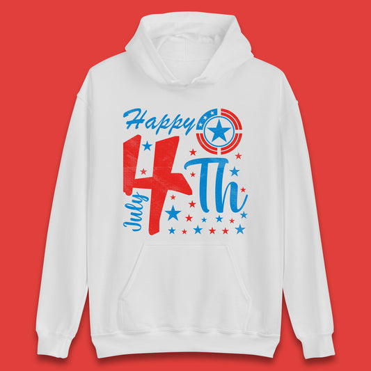 Happy 4th July United States Of America Independence Day Patriotic Celebration Fourth Of July Unisex Hoodie