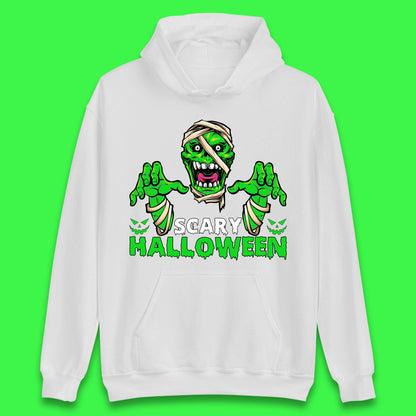 Scary Halloween Skull Zombie Mummy Horror Monster Zombie Hands Scary Vibes Unisex Hoodie