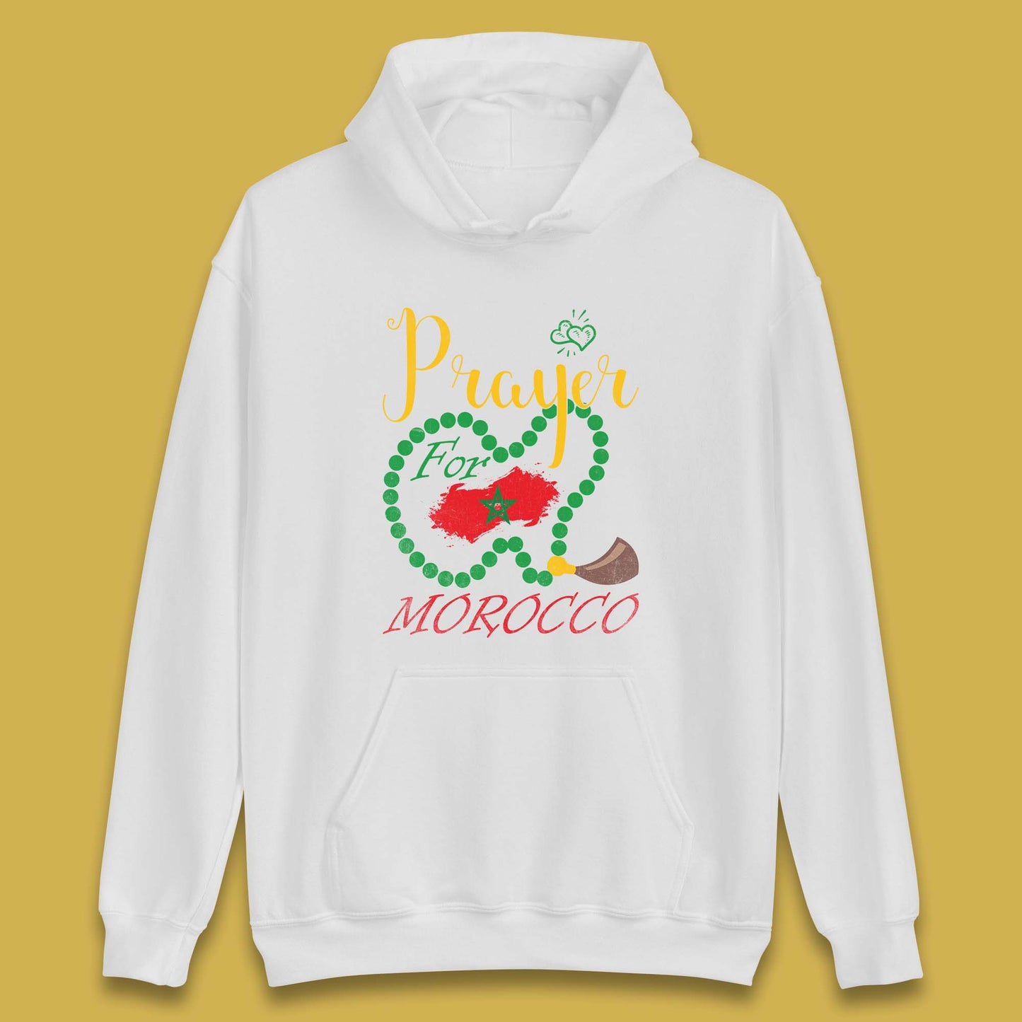 Prayer For Morocco Stay Strong Morocco Earthquake Support Unisex Hoodie