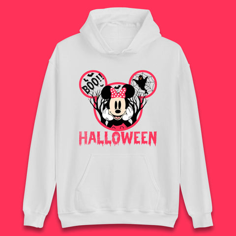 Disney Halloween Mickey Mouse Minnie Mouse Boo Ghost Horror Scary Disneyland Trip Unisex Hoodie