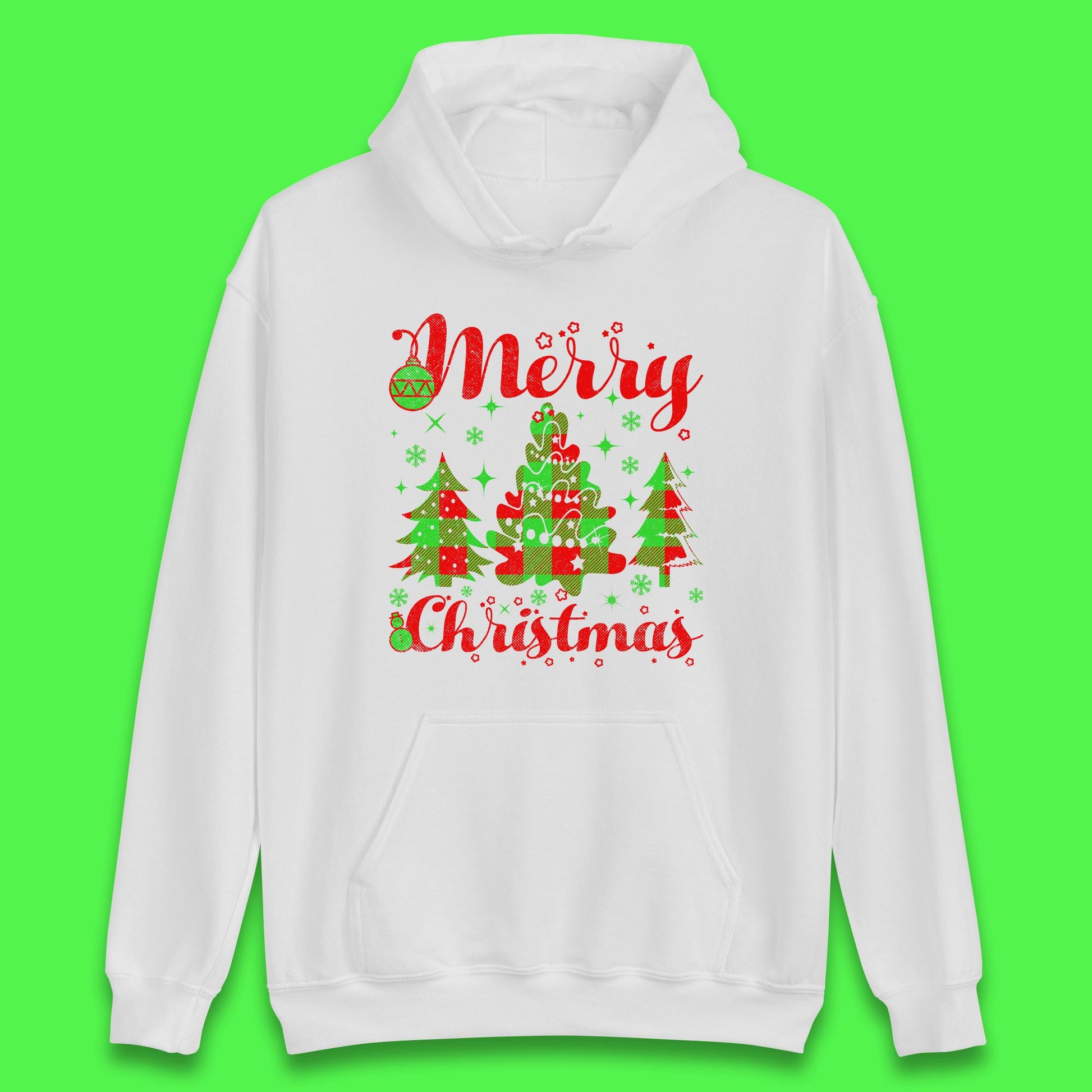 merry christmas trees hoodie
