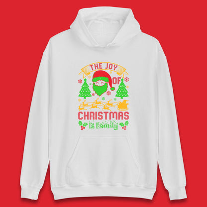 the joy of christmas is family hoodie
