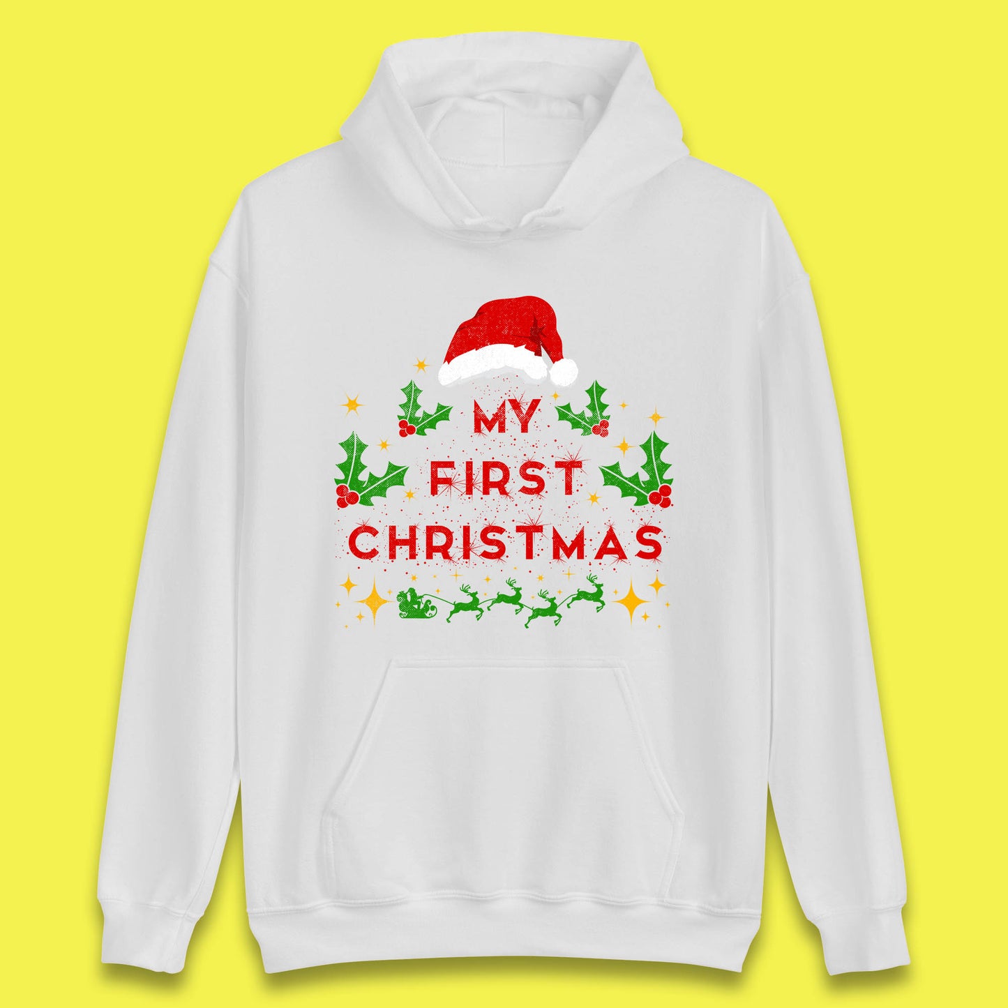 my first christmas winter hoodie