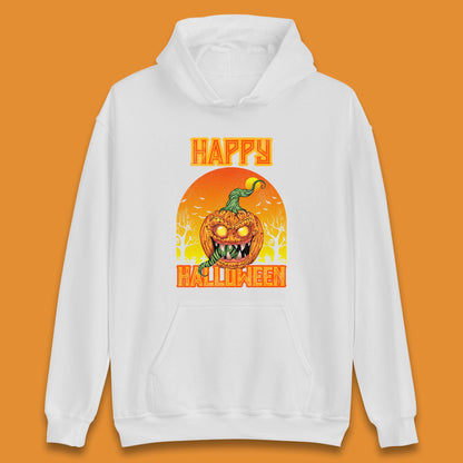 Happy Halloween Zombie Monster Pumpkin Jack-o-lantern Spooky Season Unisex Hoodie