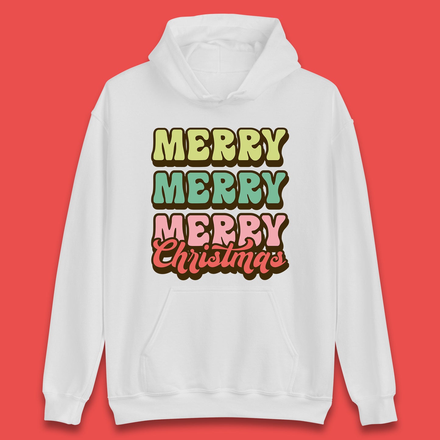 merry merry merry christmas hoodie
