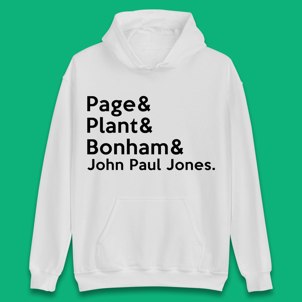 Page & Plant & Bonham & John Paul Jones Led Zeppelin Band Unisex Hoodie