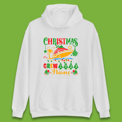 Personalised Cruise Crew Christmas Unisex Hoodie