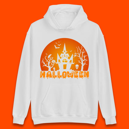 Halloween Horror Scary Hunted House Scary Spooky Night Festive Gift Unisex Hoodie