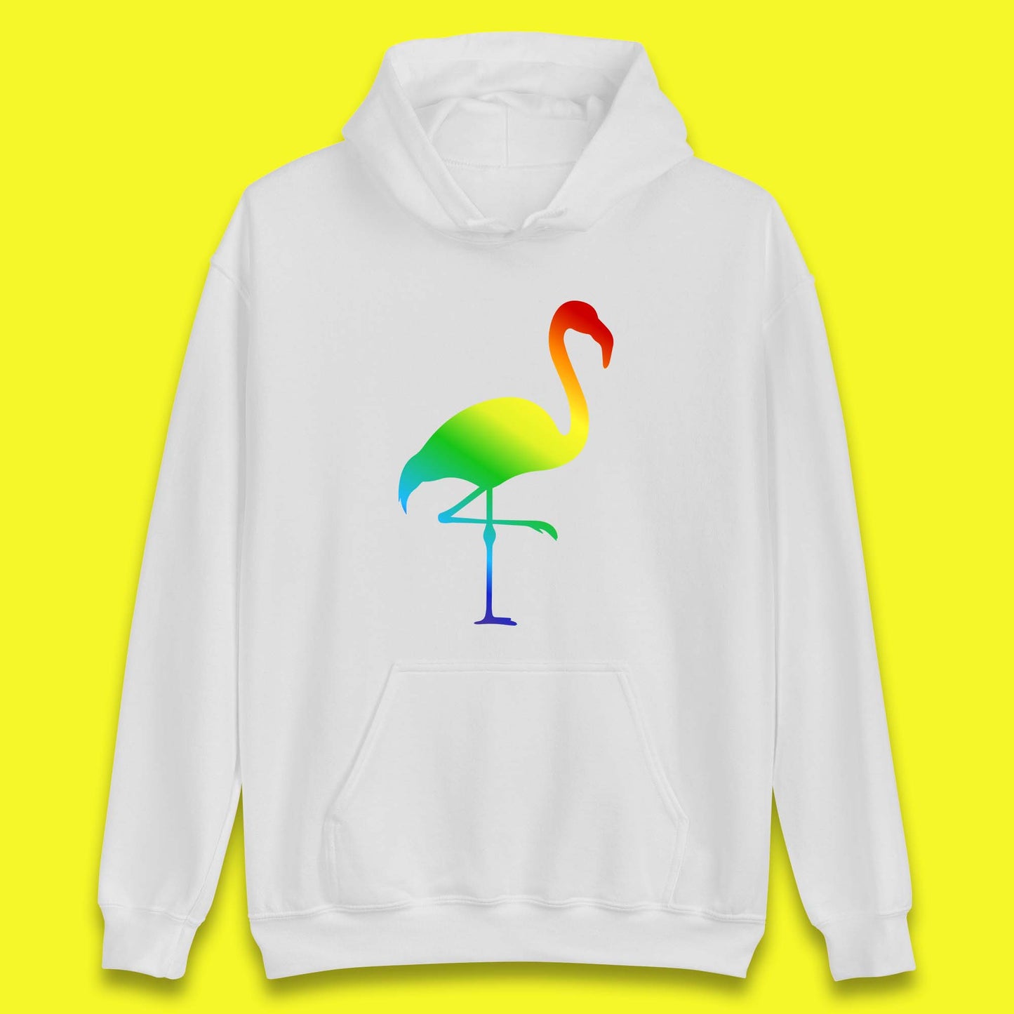 Rainbow Flamingo LGBTQ Gay Rights Pride Parade LGBT Flamingo Lovers Unisex Hoodie