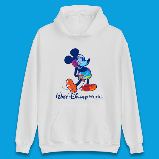 Walt Disnep World Mickey Mouse In Happy Mood Cartoon Character Disneyland Vacation Trip Disney World Unisex Hoodie