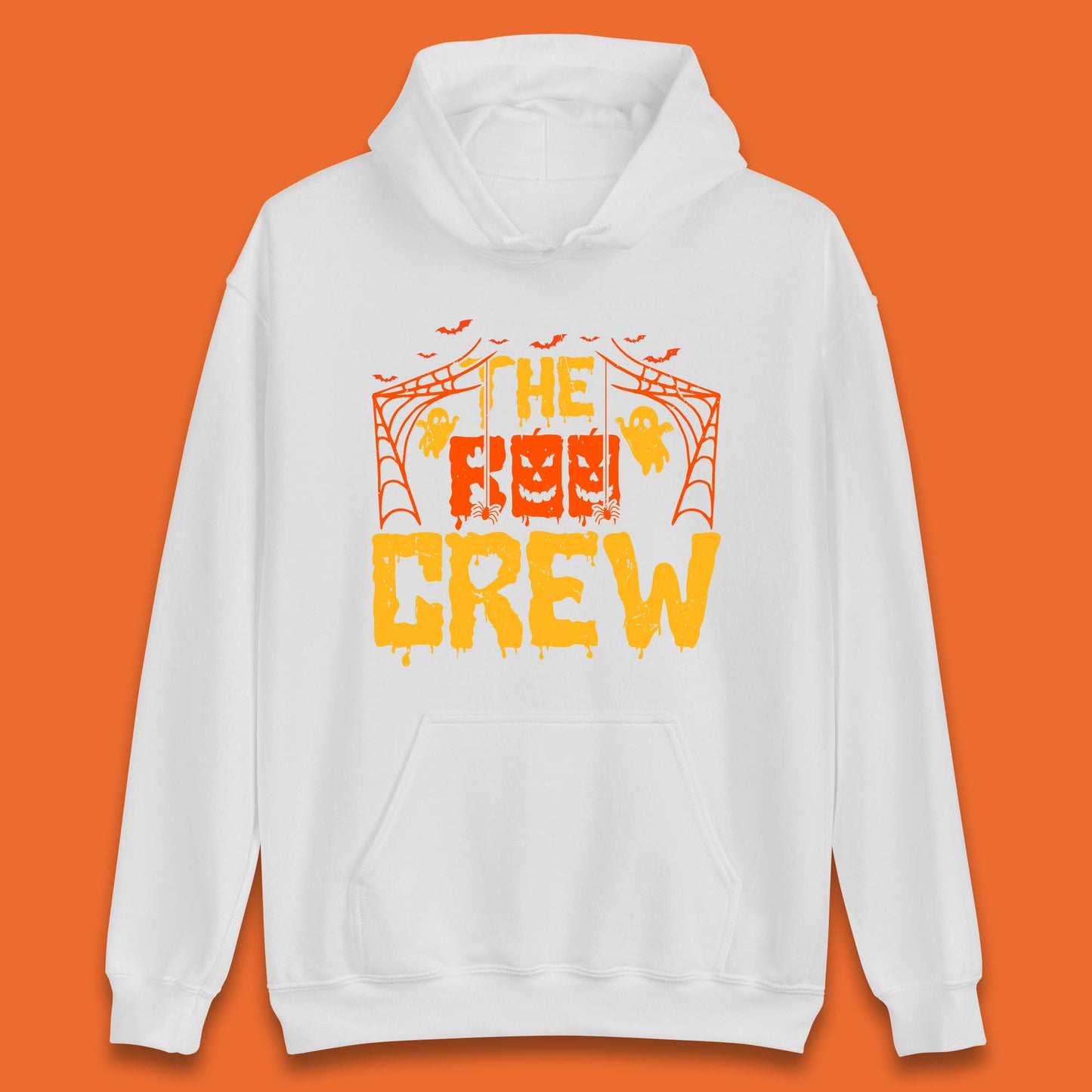 The Boo Crew Halloween Horror Spooky Boo Squad Matching Halloween Costume Unisex Hoodie
