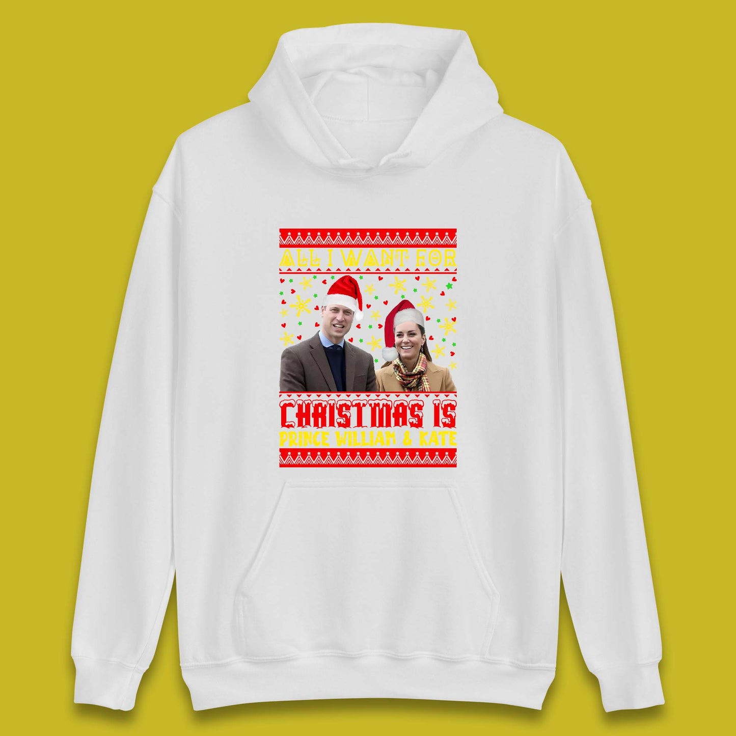 Prince William & Kate Christmas Unisex Hoodie