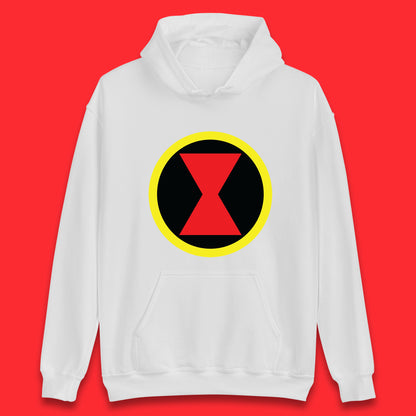 Black Widow Diy Black Symbol Logo Marvel Avengers Superhero Marvel Comics Gift for Marvel Fan Unisex Hoodie