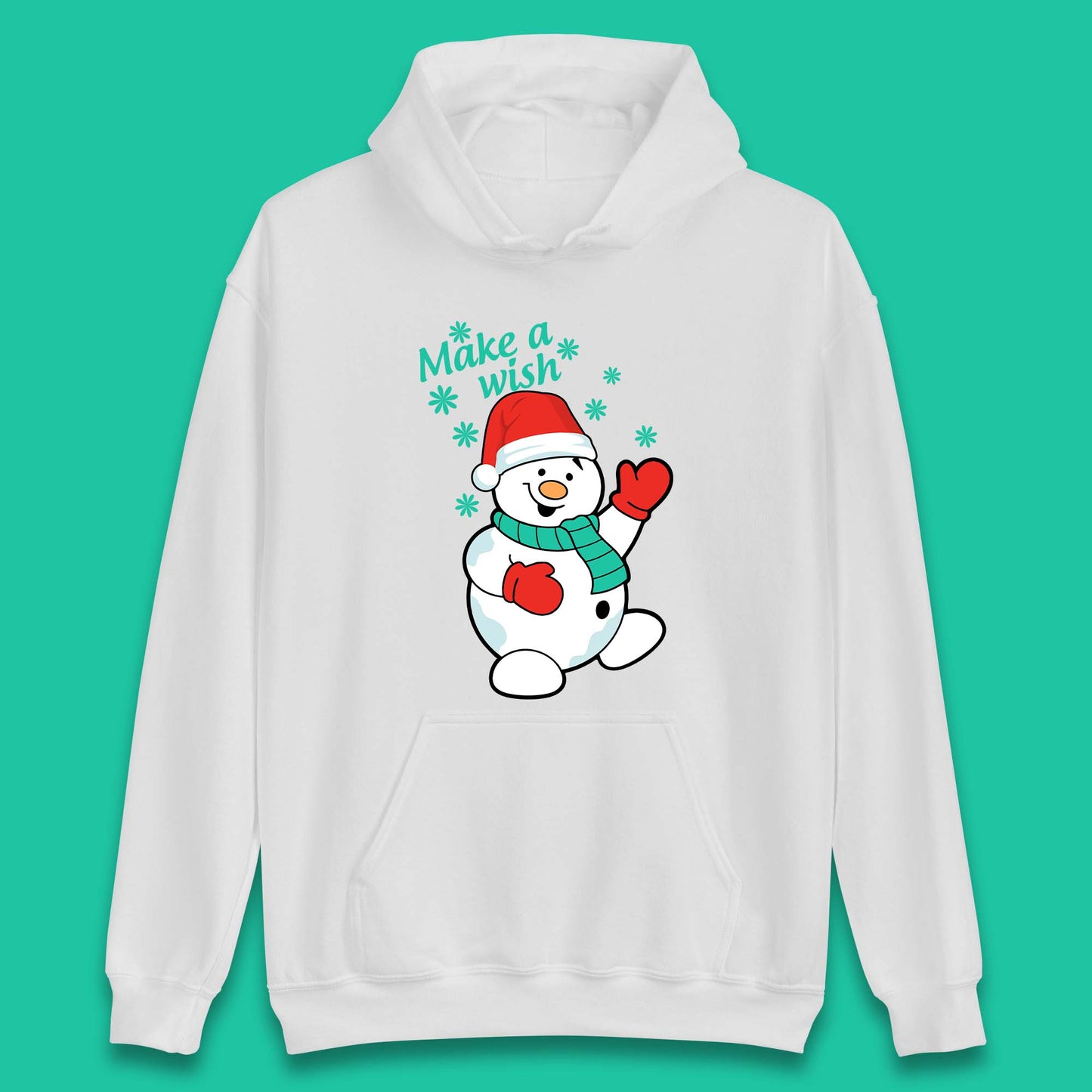 Make A Wish Snowman Christmas Unisex Hoodie