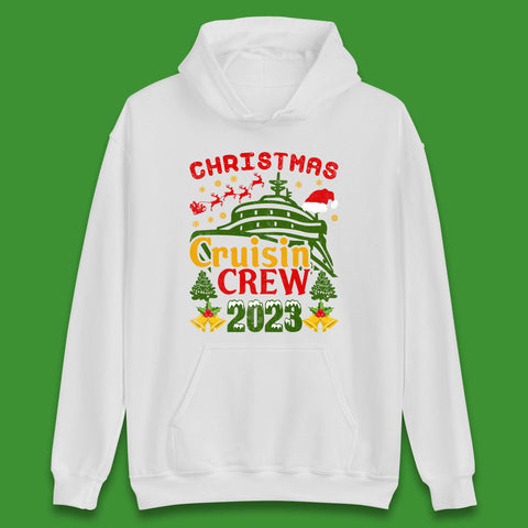 Christmas Cruisin Crew 2023 Xmas Cruise Vacation Cruising Squad Unisex Hoodie