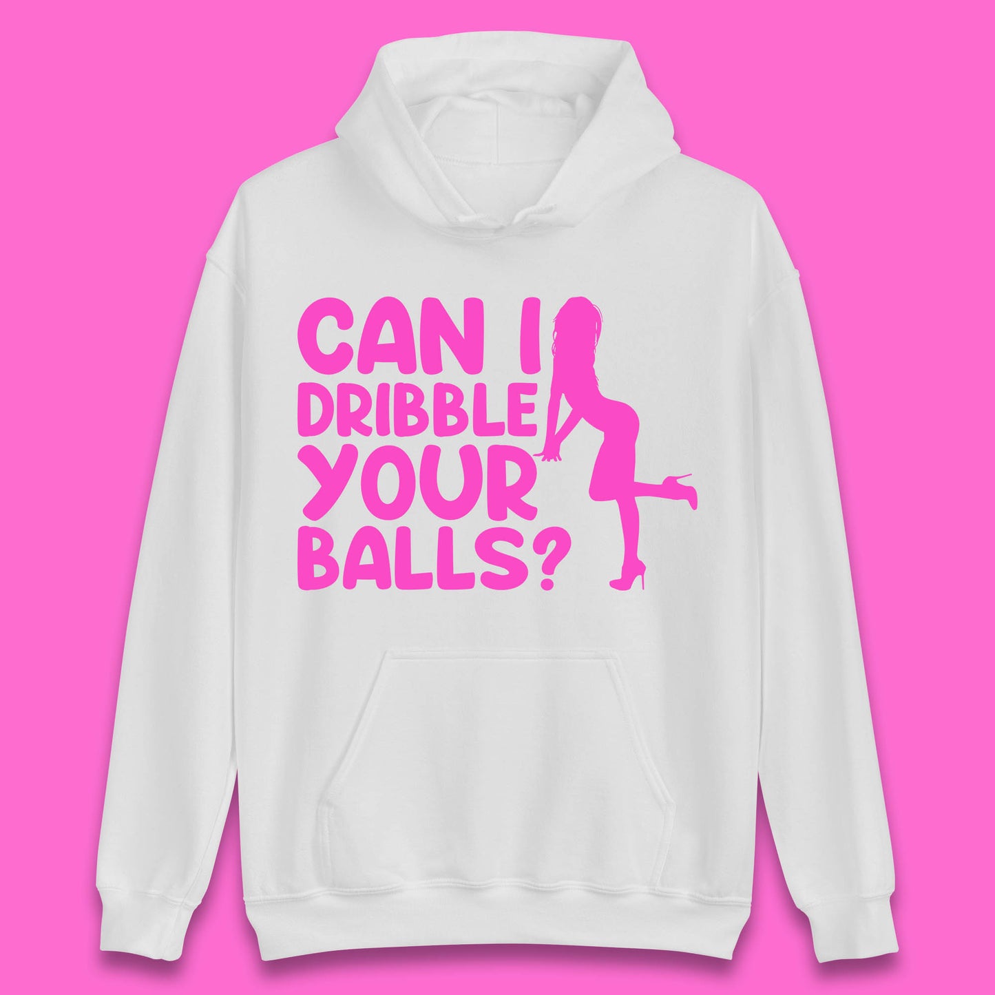 Can I Dribble You Balls? Offensive Adult Humor Gift Unisex Hoodie