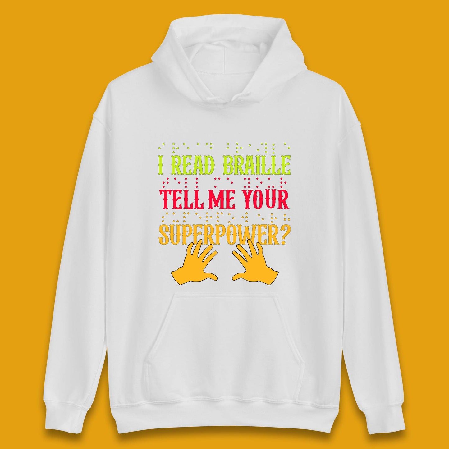 Braille Superpower Unisex Hoodie