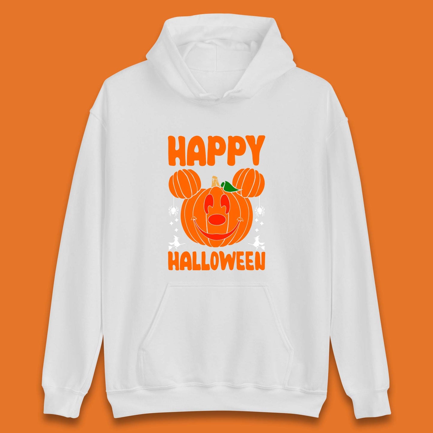 Happy Halloween Disney Mickey Mouse Jack-o-lantern Pumpkin Face Horror Scary Disney Trip Unisex Hoodie