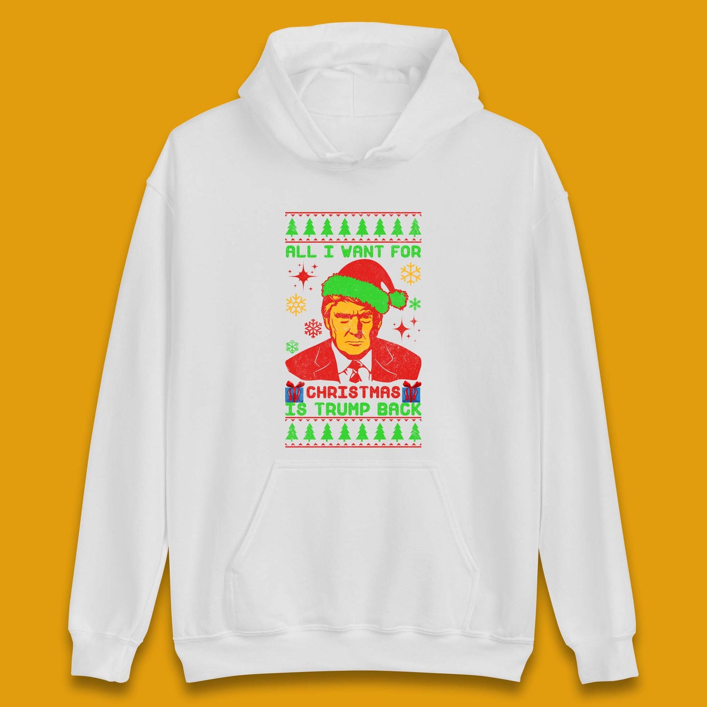 Trump Back Christmas Unisex Hoodie