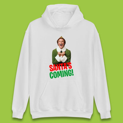 Elf Santa's Coming Christmas Unisex Hoodie