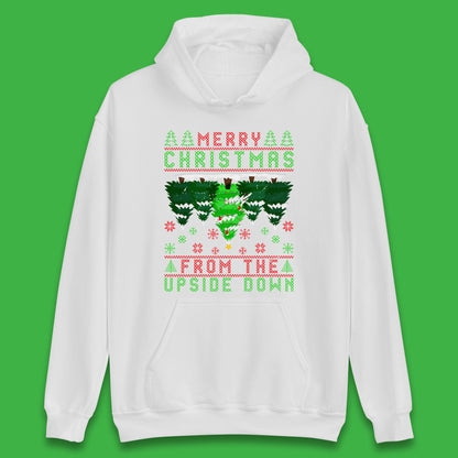 merry christmas from the upside down tree hoodie