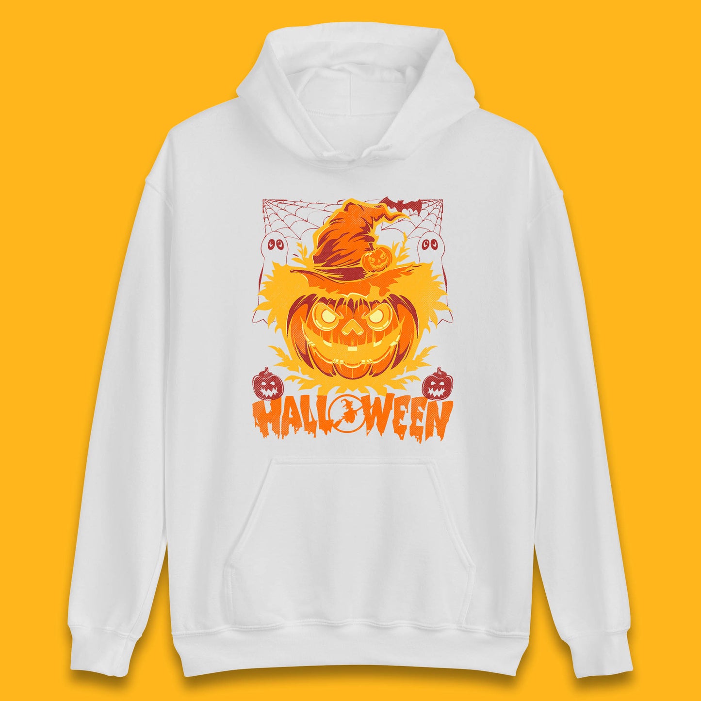 Halloween Scary Pumpkin Face Jack O Lantern Horror Halloween Night Unisex Hoodie