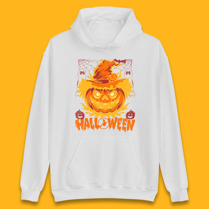 Halloween Scary Pumpkin Face Jack O Lantern Horror Halloween Night Unisex Hoodie