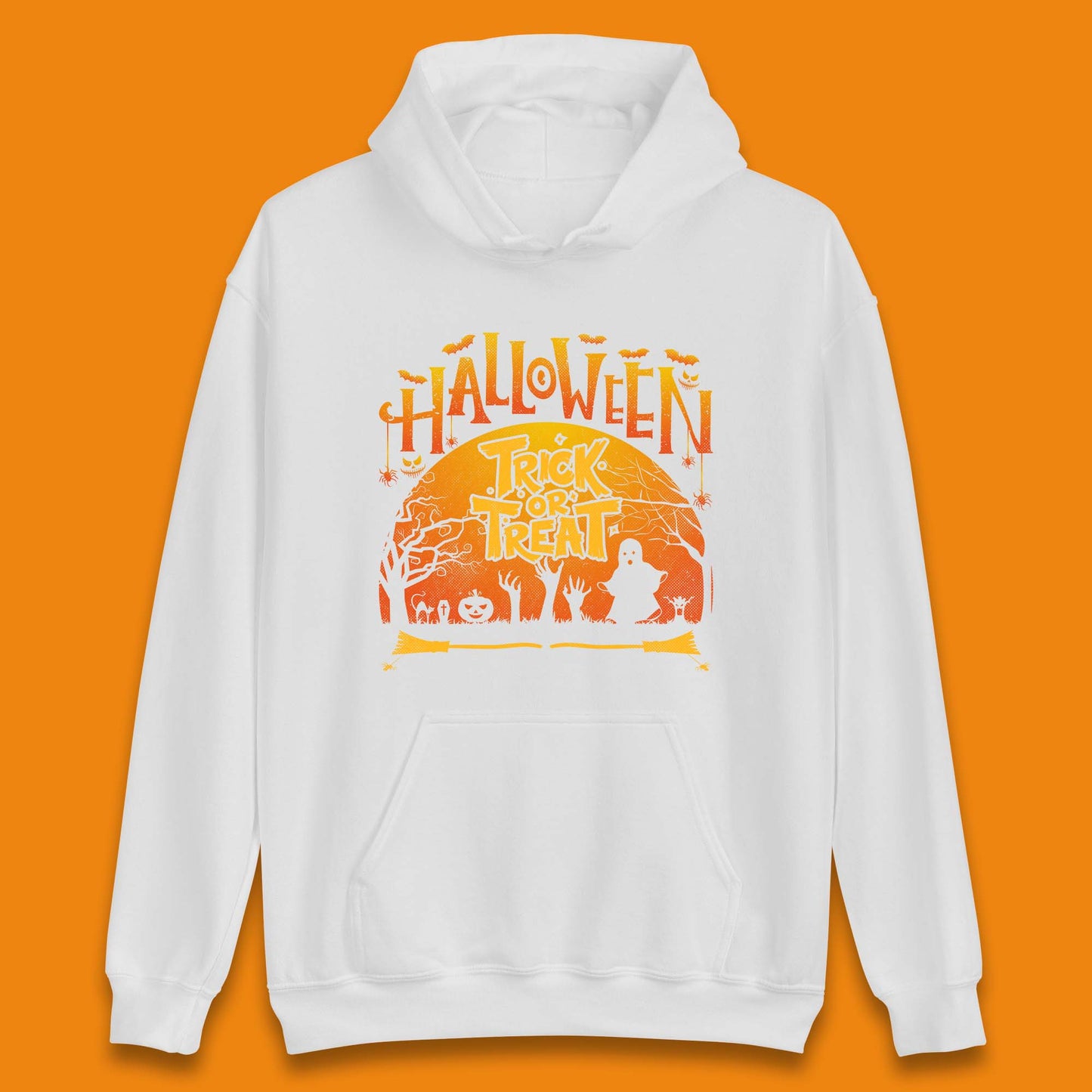Halloween Trick Or Treat Horror Boo Ghost Creepy Zombie Hands Out Of Graveyard Unisex Hoodie