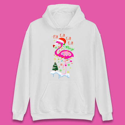 flamingo christmas hoodie