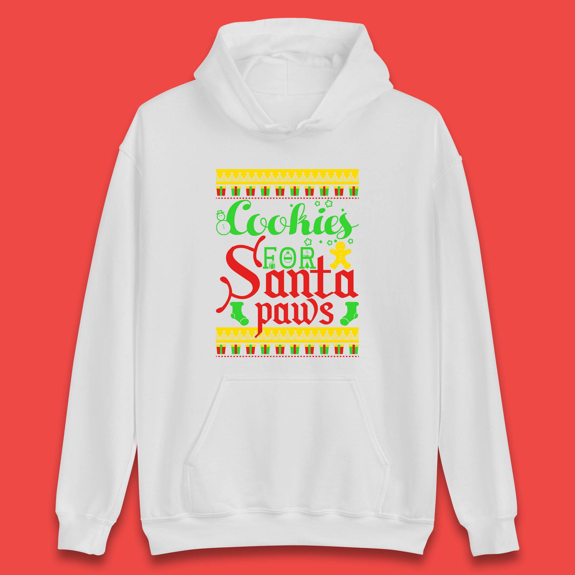 christmas cookies for santa paws hoodie