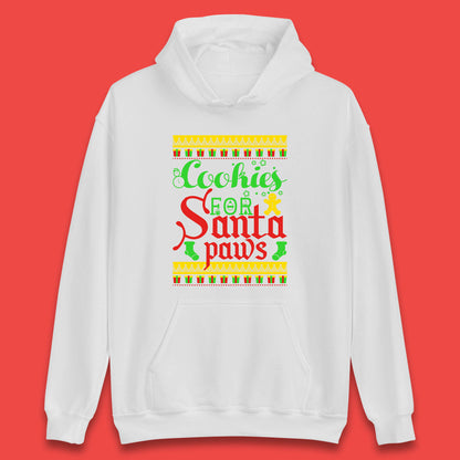 christmas cookies for santa paws hoodie