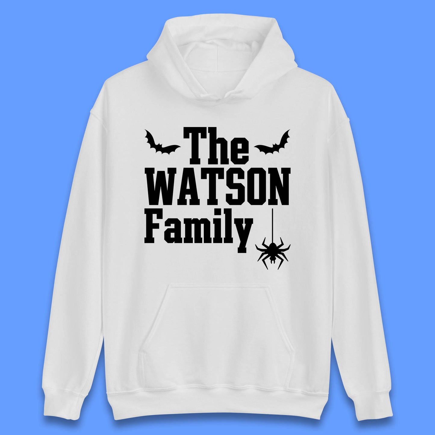 Personalised Halloween Family Your Name Horror Scary Spooky Matching Costume Unisex Hoodie