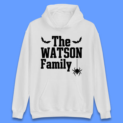 Personalised Halloween Family Your Name Horror Scary Spooky Matching Costume Unisex Hoodie