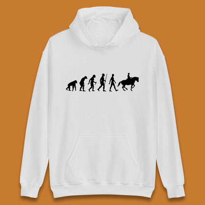 Horse Riding Evolution Equestrian Horse Racing Jockey Unisex Hoodie