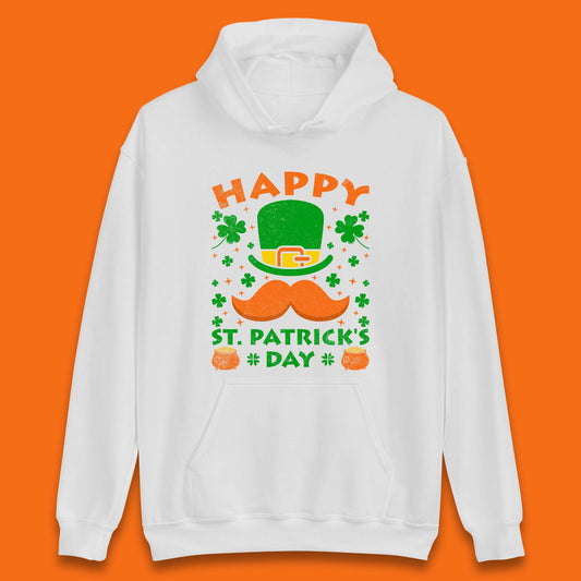Leprechaun Hat & Ginger Mustache Unisex Hoodie