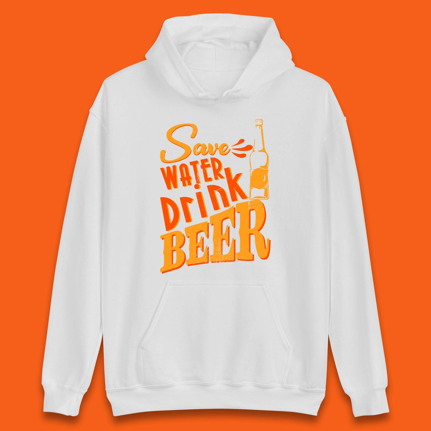 Save Water Drink Beer Halloween Horror Scary Beer Drinking Party Unisex Hoodie