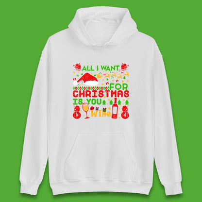 christmas wine hoodie