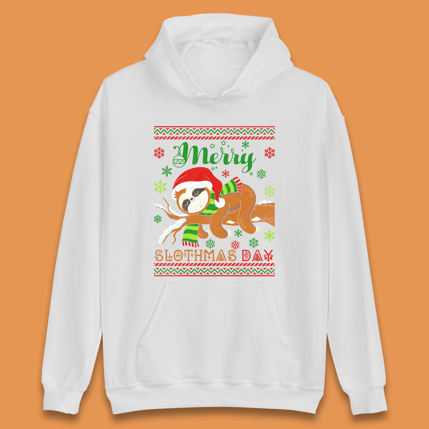 sloth christmas hoodie